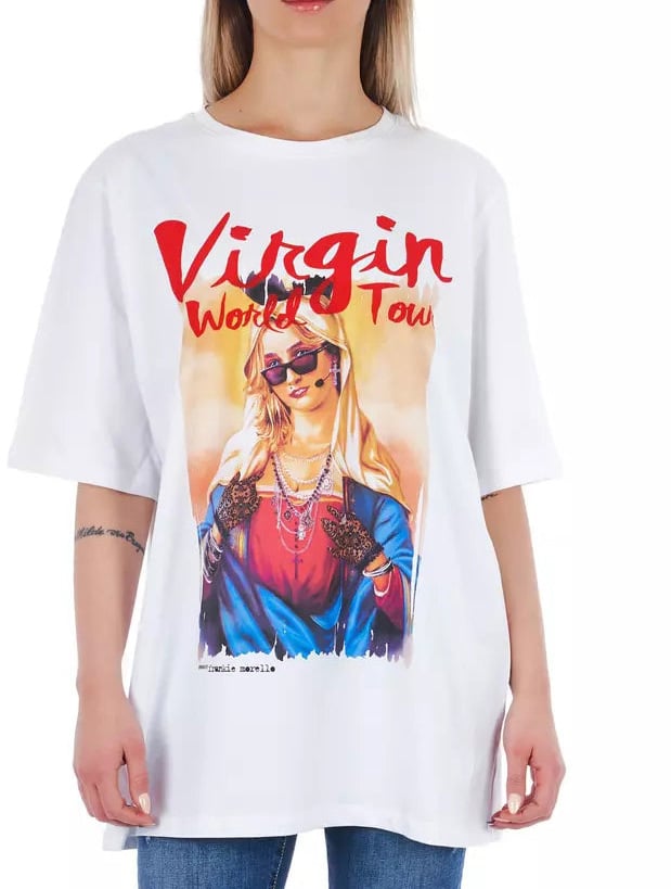 Frankie Morello Frankie Morello White Cotton Women T-Shirt Wit