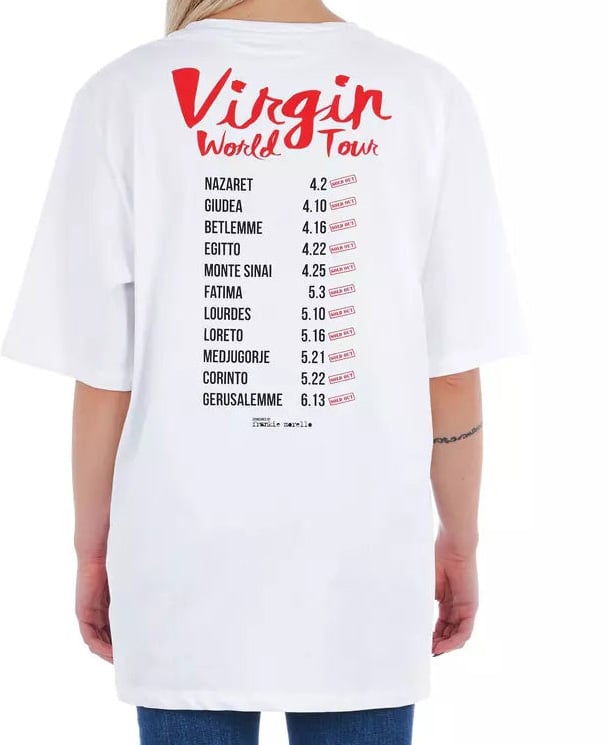 Frankie Morello Frankie Morello White Cotton Women T-Shirt Wit
