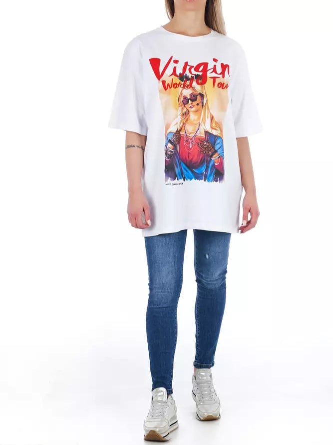 Frankie Morello Frankie Morello White Cotton Women T-Shirt Wit
