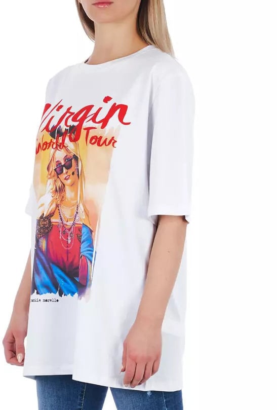 Frankie Morello Frankie Morello White Cotton Women T-Shirt Wit