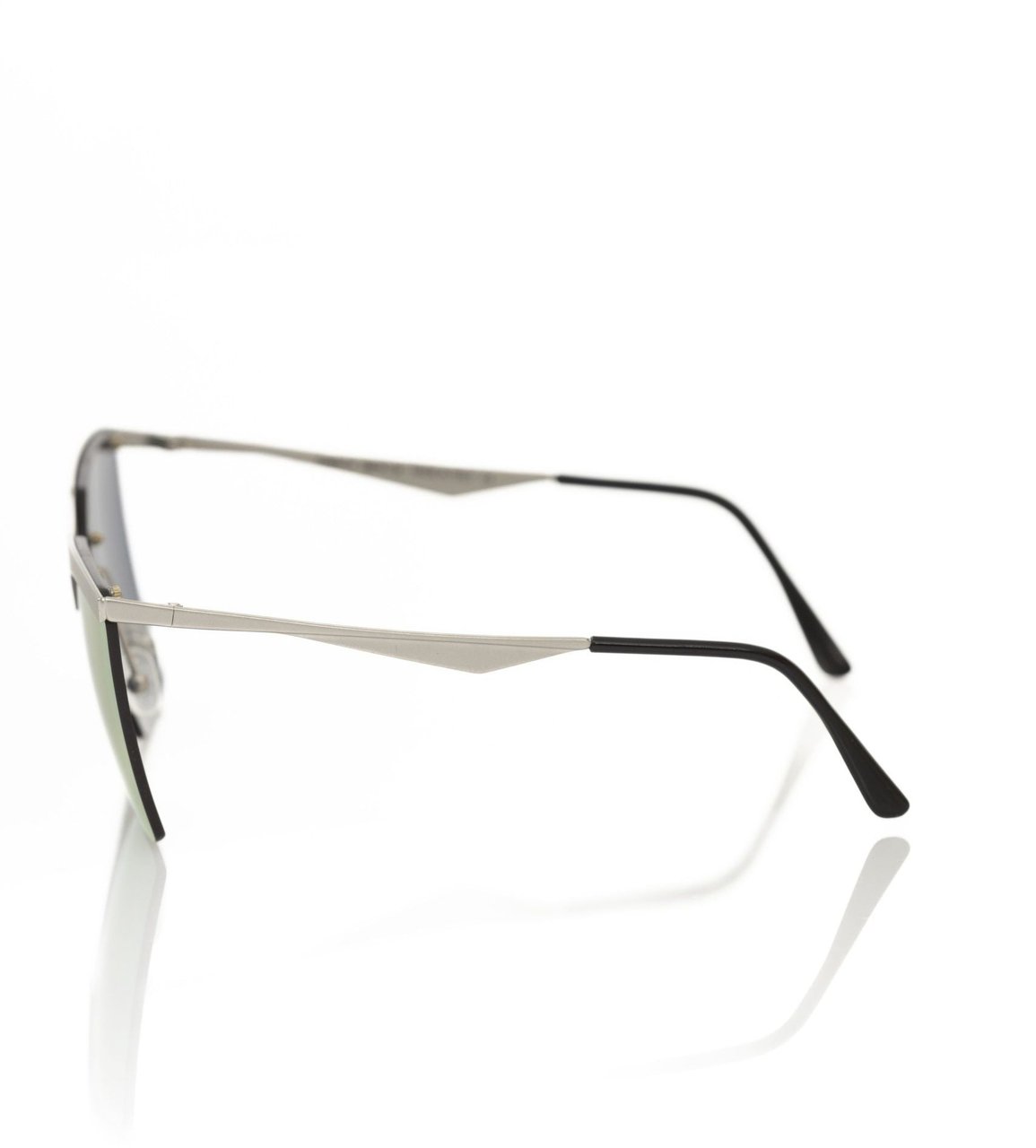 Frankie Morello Frankie Morello Silver Metallic Women Sunglasses Zilver