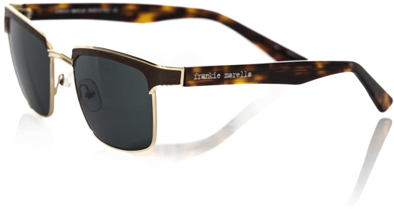 Frankie Morello Frankie Morello Brown Metallic Men's Sunglass Bruin