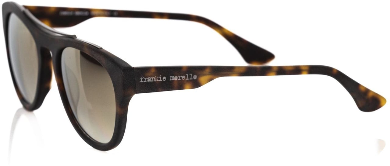 Frankie Morello Frankie Morello Brown Acetate Mens Sunglasses Bruin