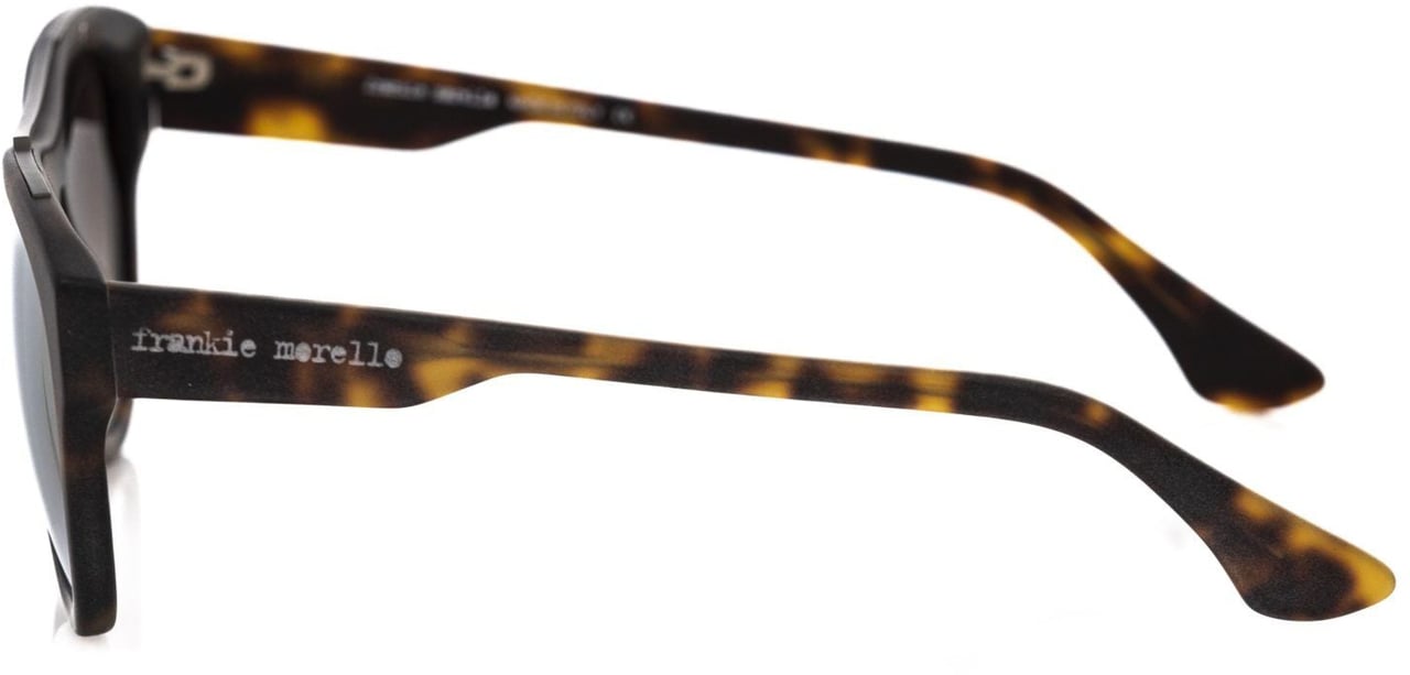 Frankie Morello Frankie Morello Brown Acetate Mens Sunglasses Bruin