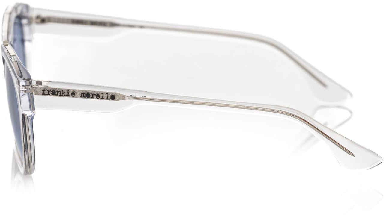 Frankie Morello Frankie Morello White Acetate Men Sunglass Wit