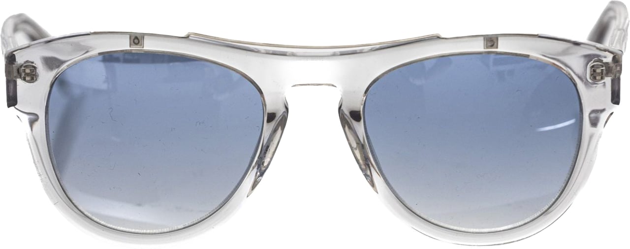 Frankie Morello Frankie Morello White Acetate Men Sunglass Wit