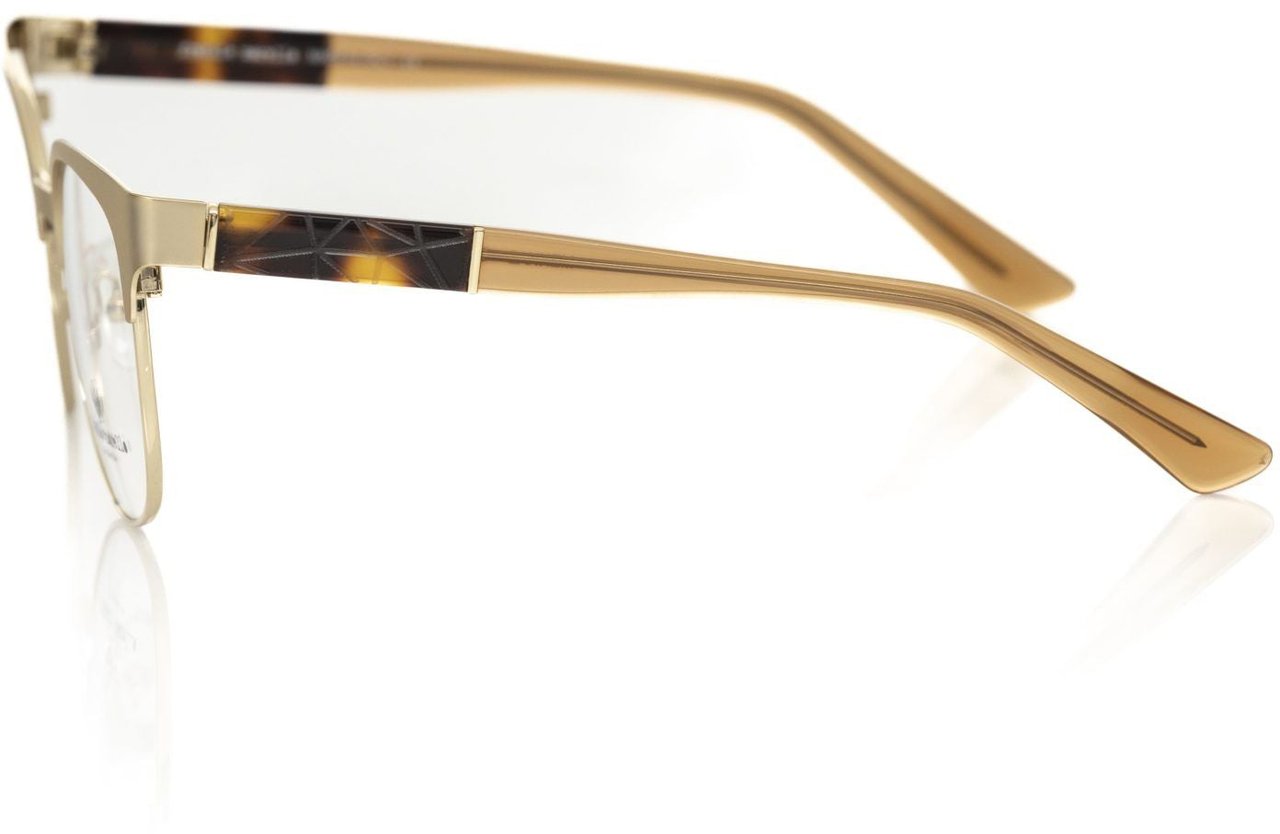 Frankie Morello Frankie Morello Gold Acetate Women Frame Goud