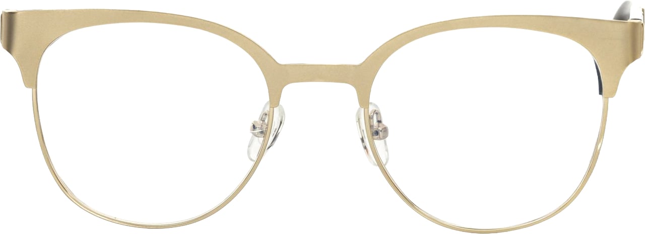 Frankie Morello Frankie Morello Gold Metallic Women's Eyeglass Frame Goud