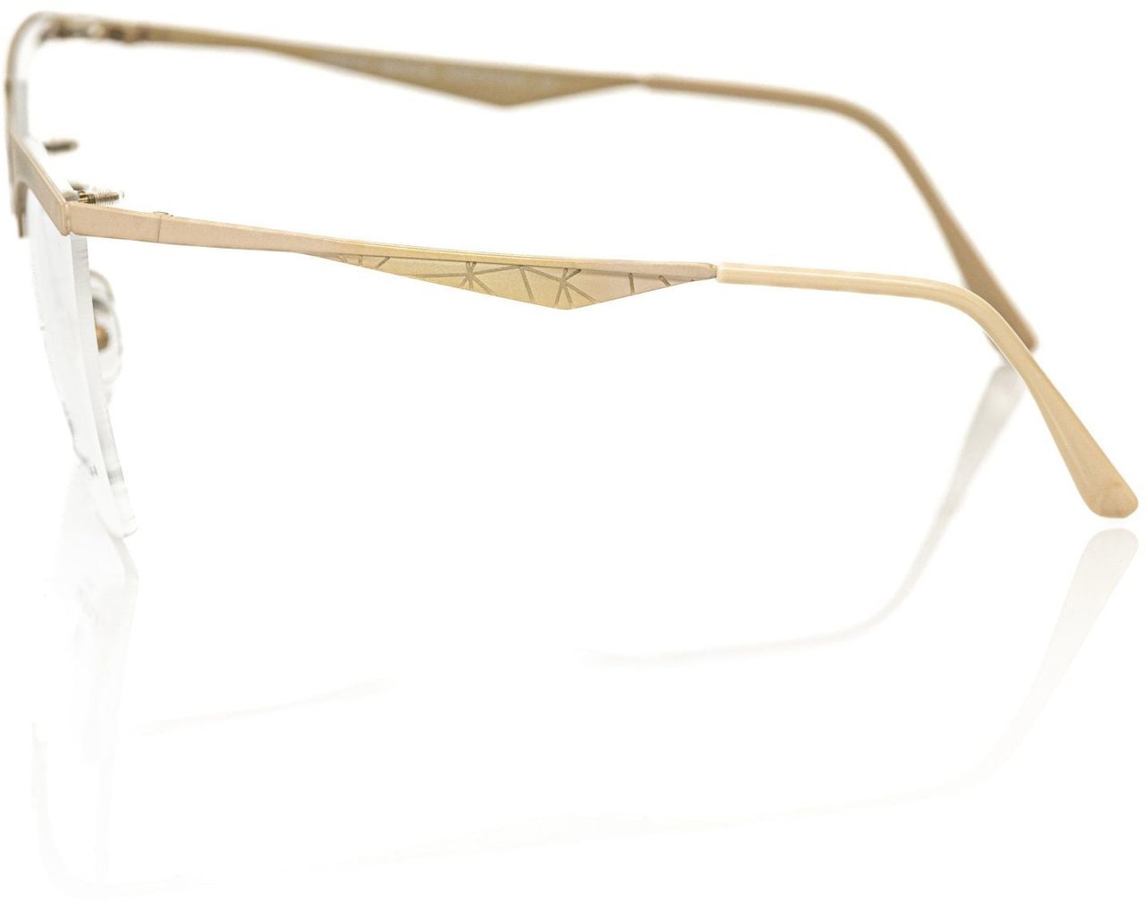 Frankie Morello Frankie Morello Brown Metallic Women's Eyeglass Frame Bruin