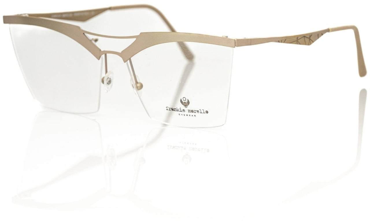 Frankie Morello Frankie Morello Brown Metallic Women's Eyeglass Frame Bruin