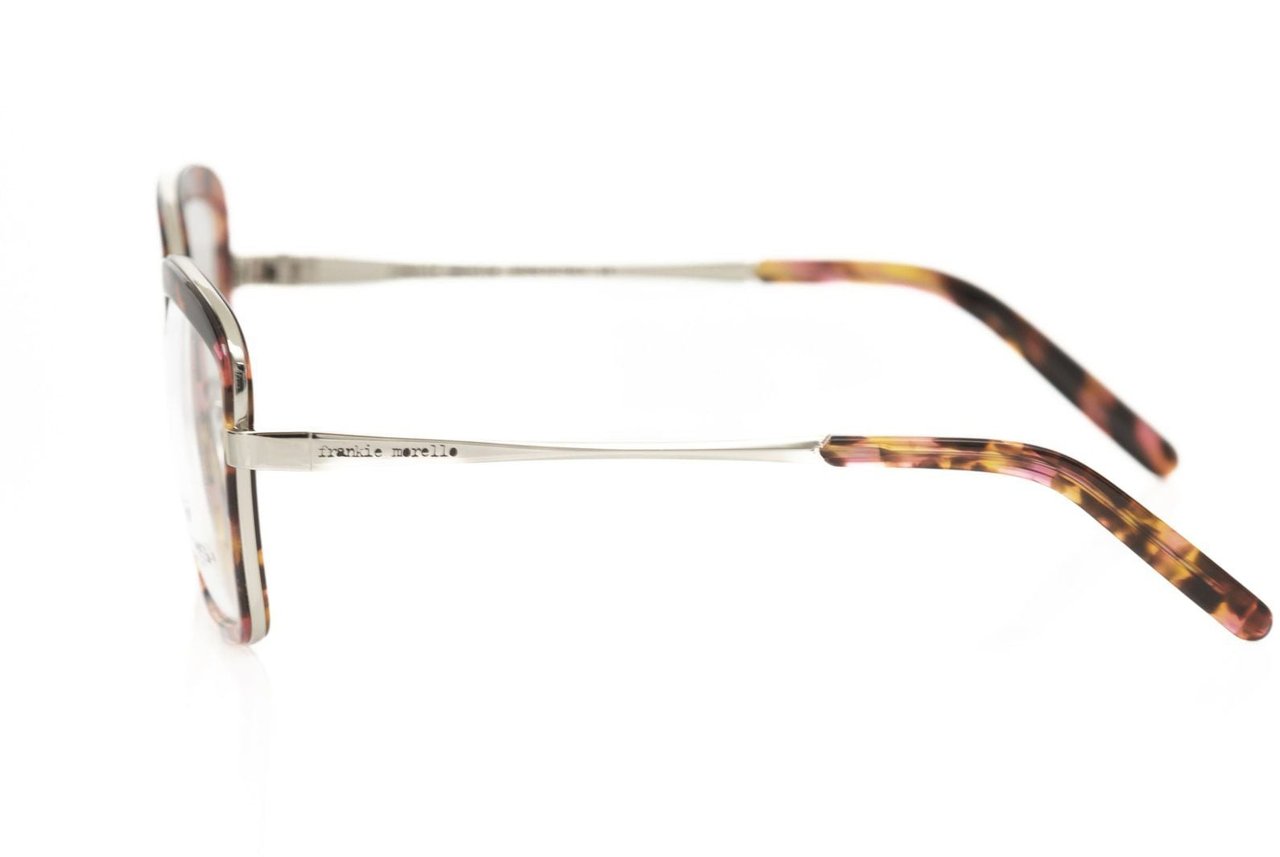 Frankie Morello Frankie Morello Red Metallic Women's Eyeglass Frame Rood