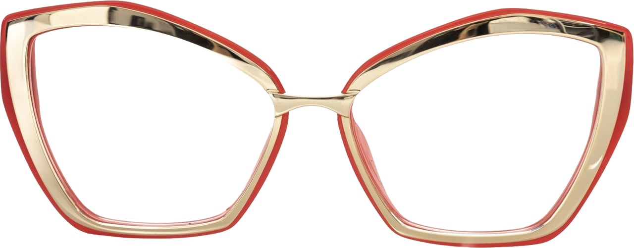 Frankie Morello Frankie Morello Red Acetate Women's Frame Rood