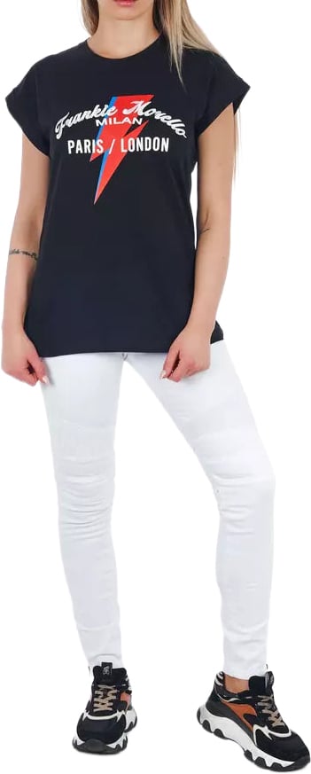 Frankie Morello White Cotton Women Jeans Wit