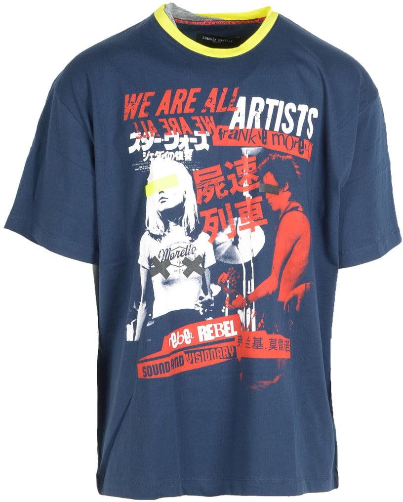 Frankie Morello Frankie Morello Men T-Shirt Blauw
