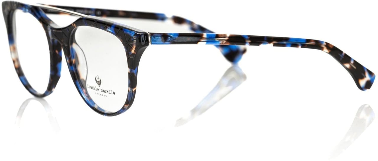 Frankie Morello Frankie Morello Blue Acetate Men's Frame Blauw
