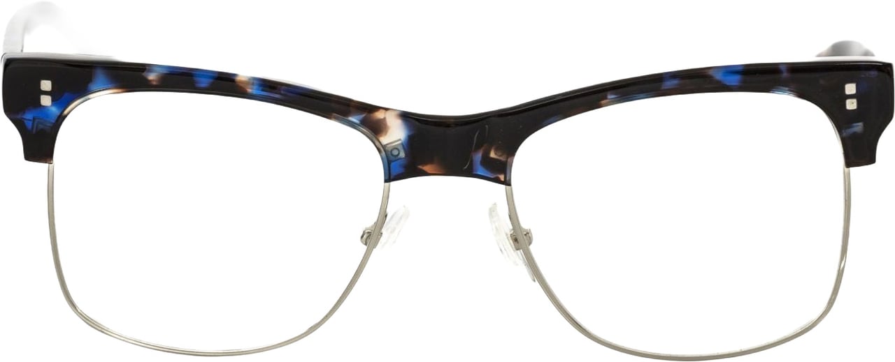 Frankie Morello Frankie Morello Blue Metallic Men Frame Blauw