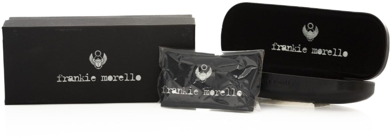 Frankie Morello Frankie Morello Gray Metallic Men's Eyeglass Frame Grijs