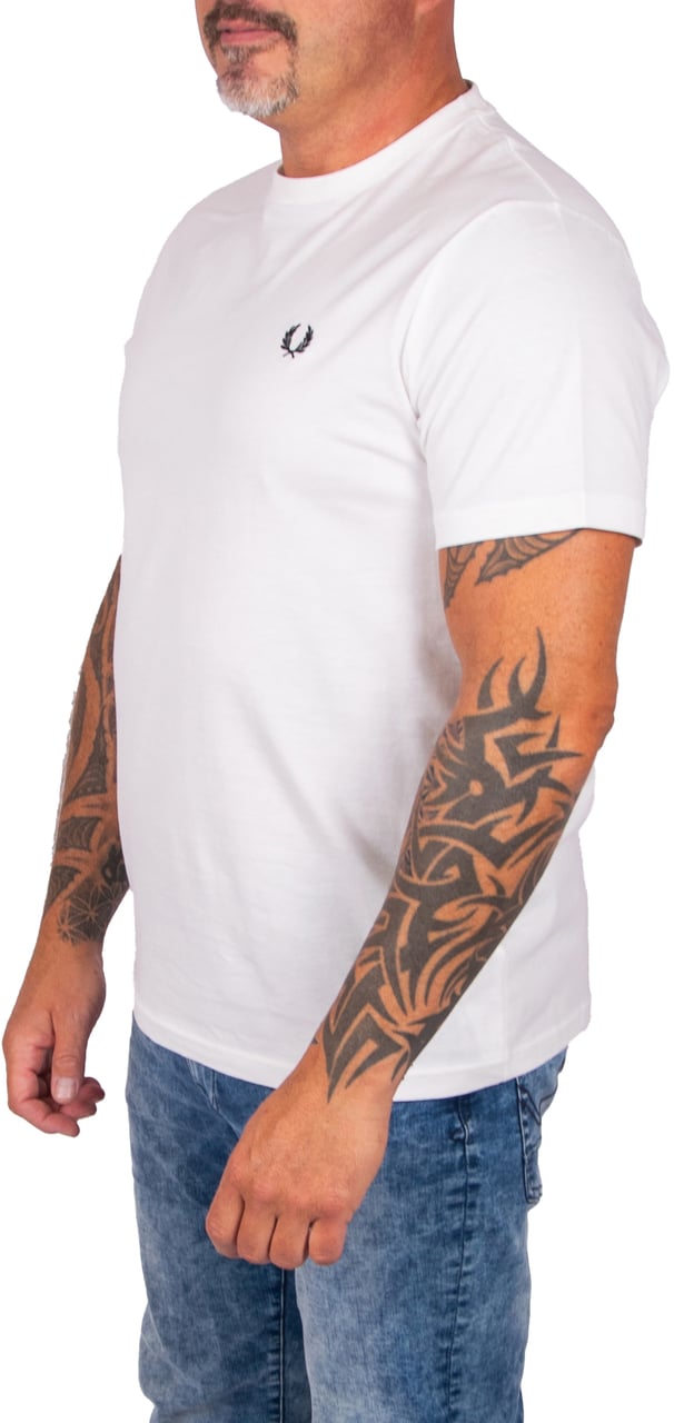 Fred Perry Fred Perry Bold Branding T-Shirt Wit