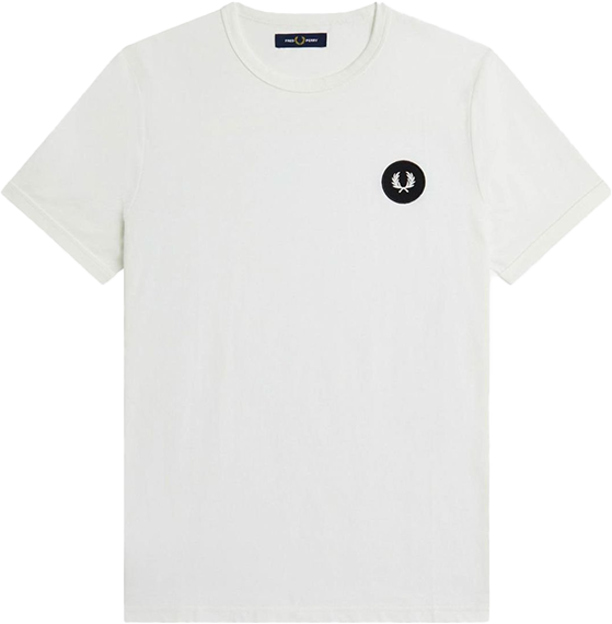 Fred Perry Fred Perry Laurel Wreath Patch T-Shirt Beige