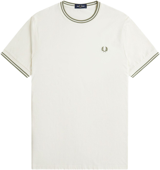 Fred Perry Fred Perry Twin Tipped T-Shirt Beige
