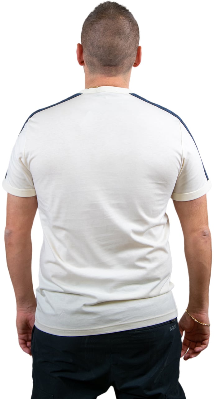 Fred Perry Contrast Tape Ringer T-Shirt Beige