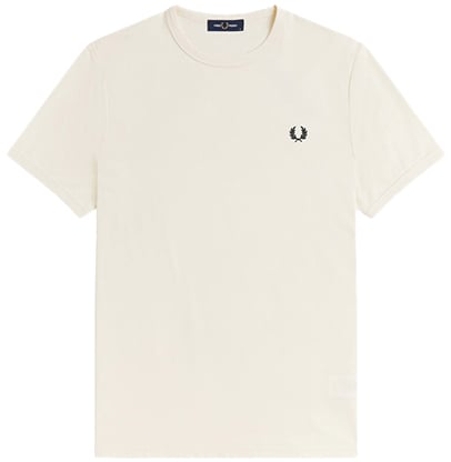 Fred Perry Fred Perry Ringer T-Shirt Beige