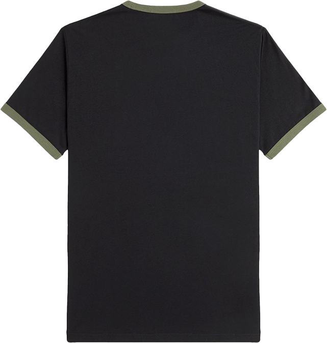 Fred Perry Fred Perry Ringer T-Shirt Zwart