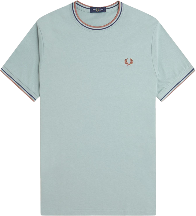Fred Perry Fred Perry Twin Tipped T-Shirt Blauw