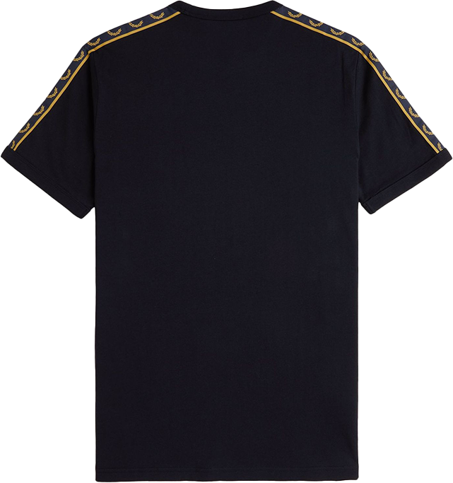 Fred Perry Fred Perry Contrast Tape Ringer T-Shirt Blauw