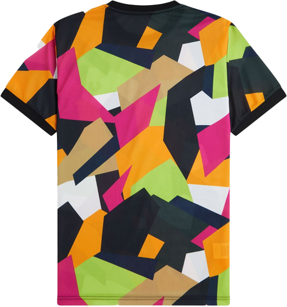 Fred Perry Fred Perry On Court Printed T-Shirt Blauw