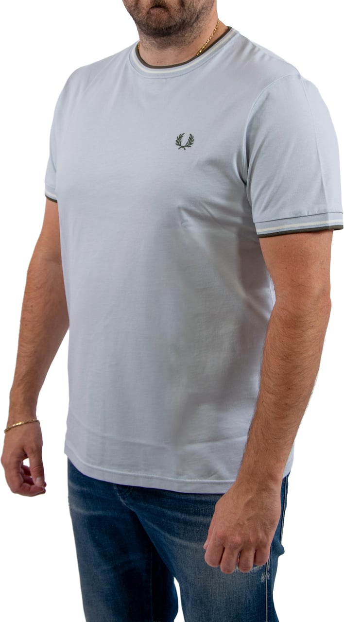 Fred Perry Twin Tipped T-Shirt Blauw