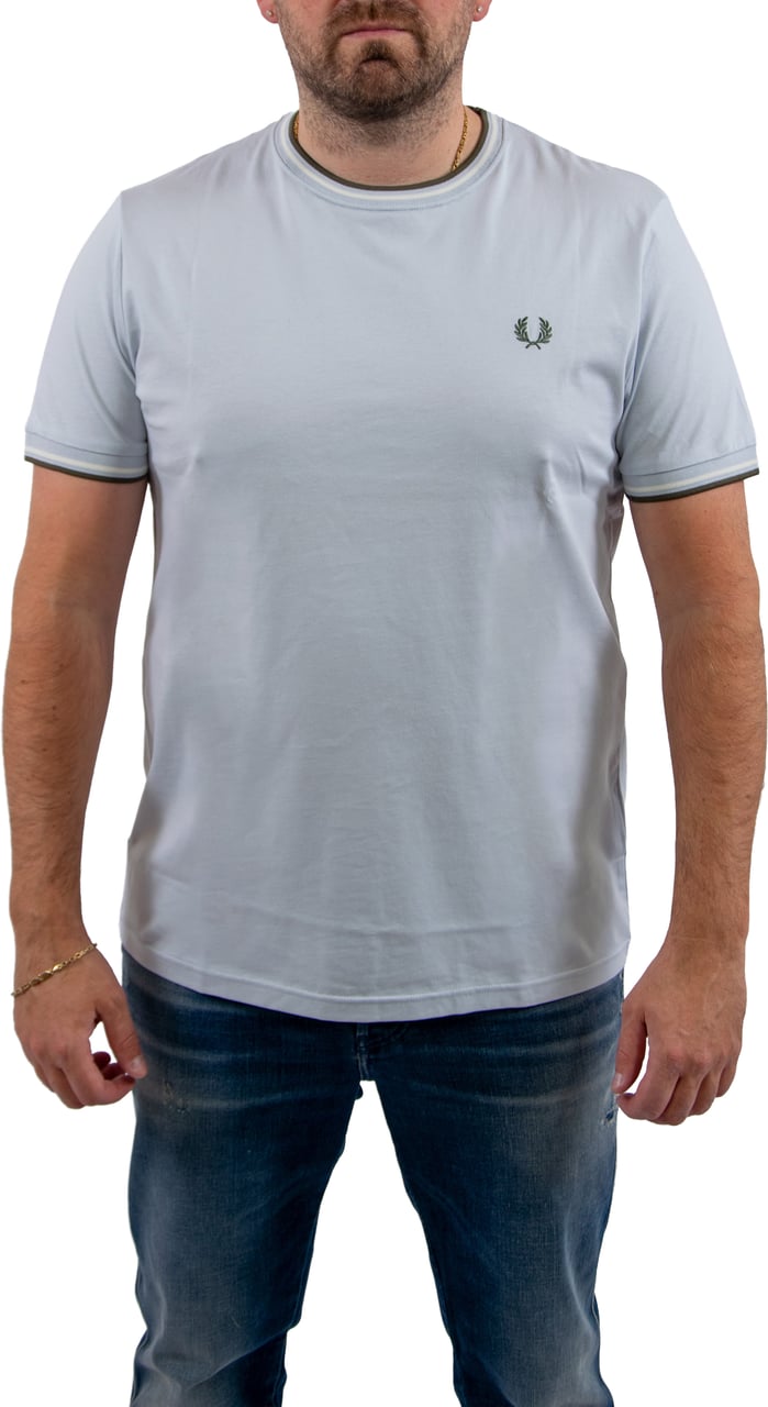 Fred Perry Twin Tipped T-Shirt Blauw