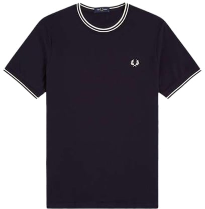 Fred Perry Twin Tipped T-Shirt Blauw