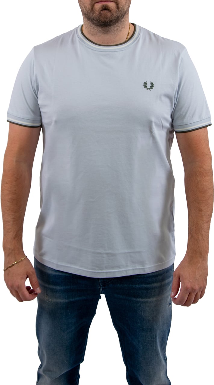Fred Perry Fred Perry Ringer T-Shirt Blauw