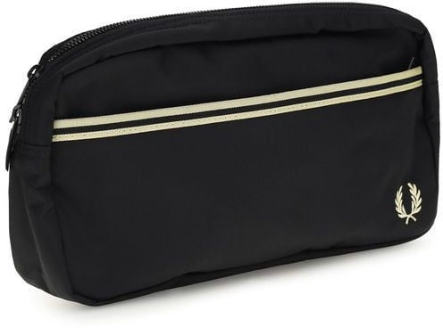Fred Perry Fred Perry Black Recycled Polyamide Shoulder Bag Zwart