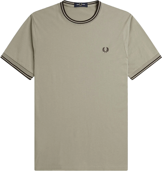 Fred Perry Fred Perry Twin Tipped T-Shirt Groen