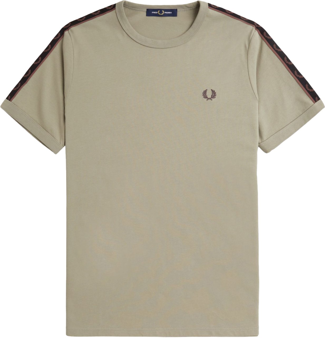 Fred Perry Fred Perry Contrast Tape Ringer T-Shirt Groen