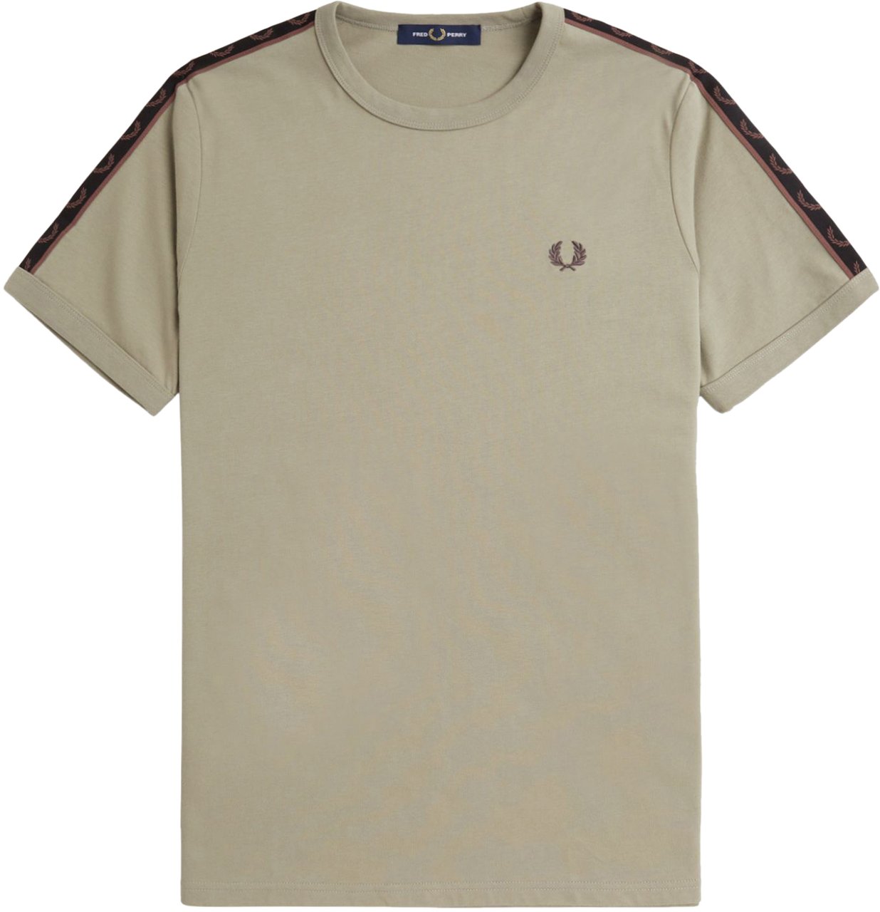 Fred Perry Fred Perry Contrast Tape Ringer T-Shirt Groen