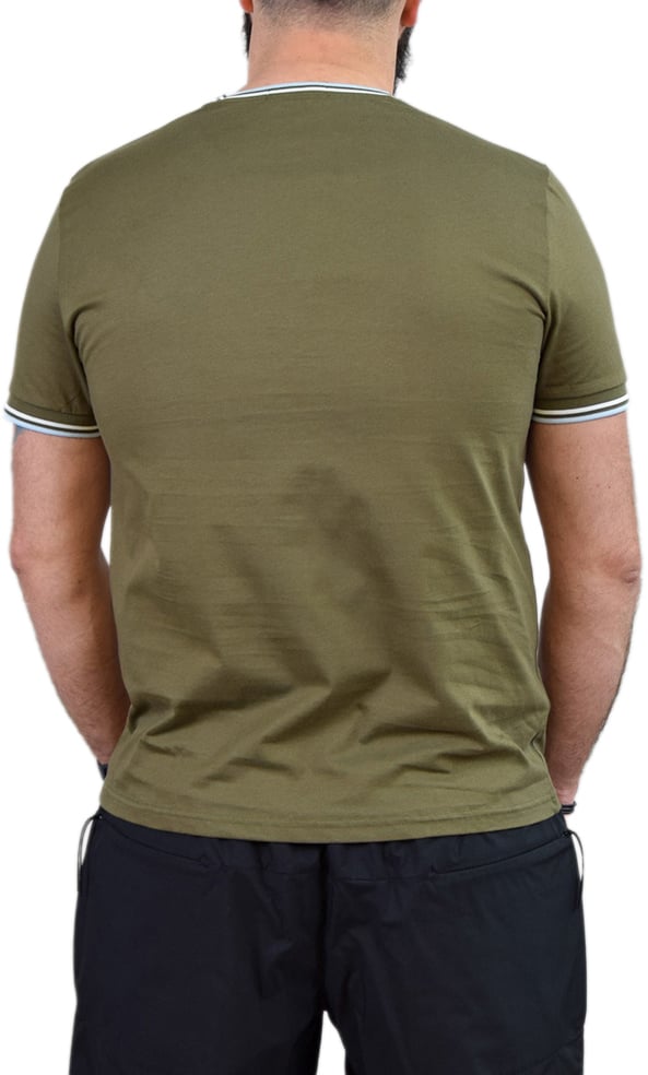 Fred Perry Fred Perry Twin Tipped T-Shirt Groen