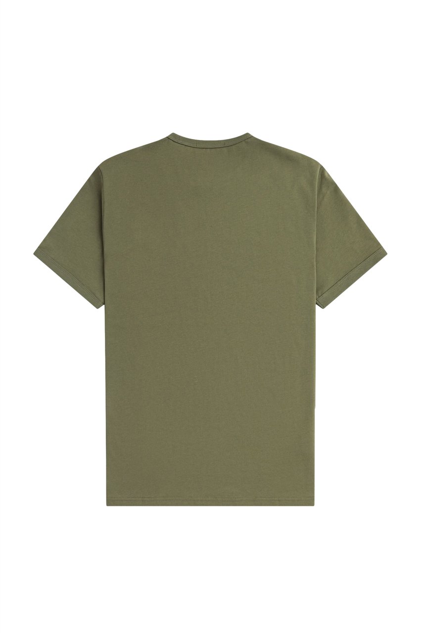 Fred Perry Fred Perry Ringer T-Shirt Groen
