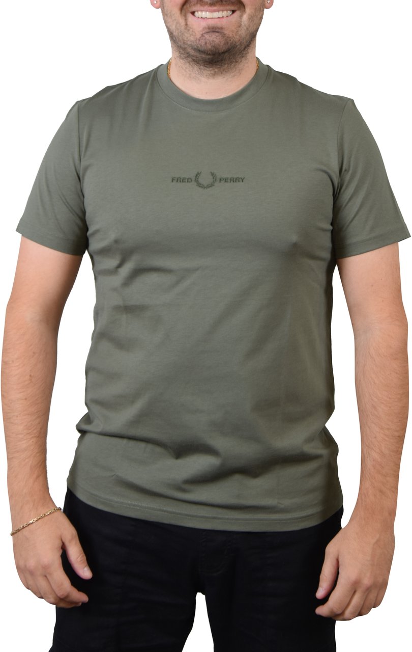 Fred Perry Fred Perry Embroidered T-Shirt Groen