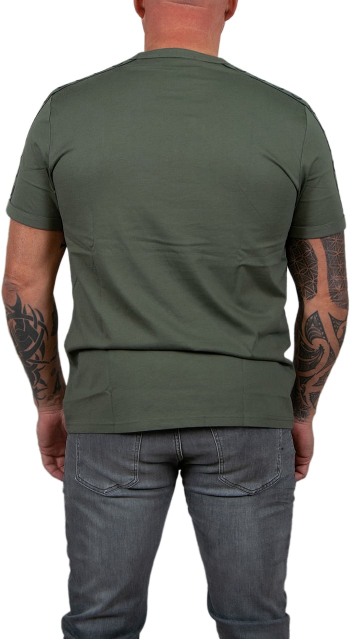 Fred Perry Fred Perry Contrast Tape Ringer T-Shirt Groen
