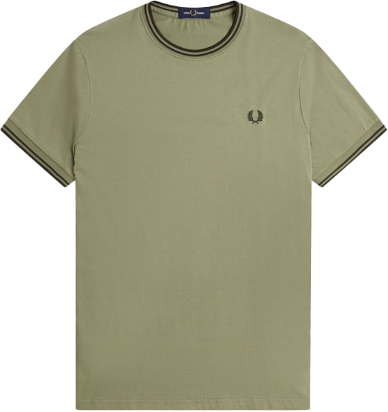 Fred Perry Fred Perry Twin Tipped T-Shirt Groen