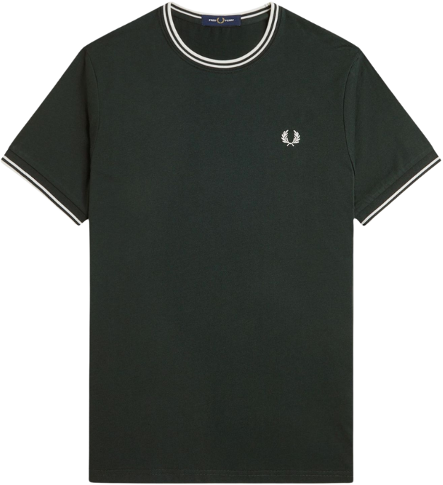 Fred Perry Fred Perry Twin Tipped T-Shirt Groen