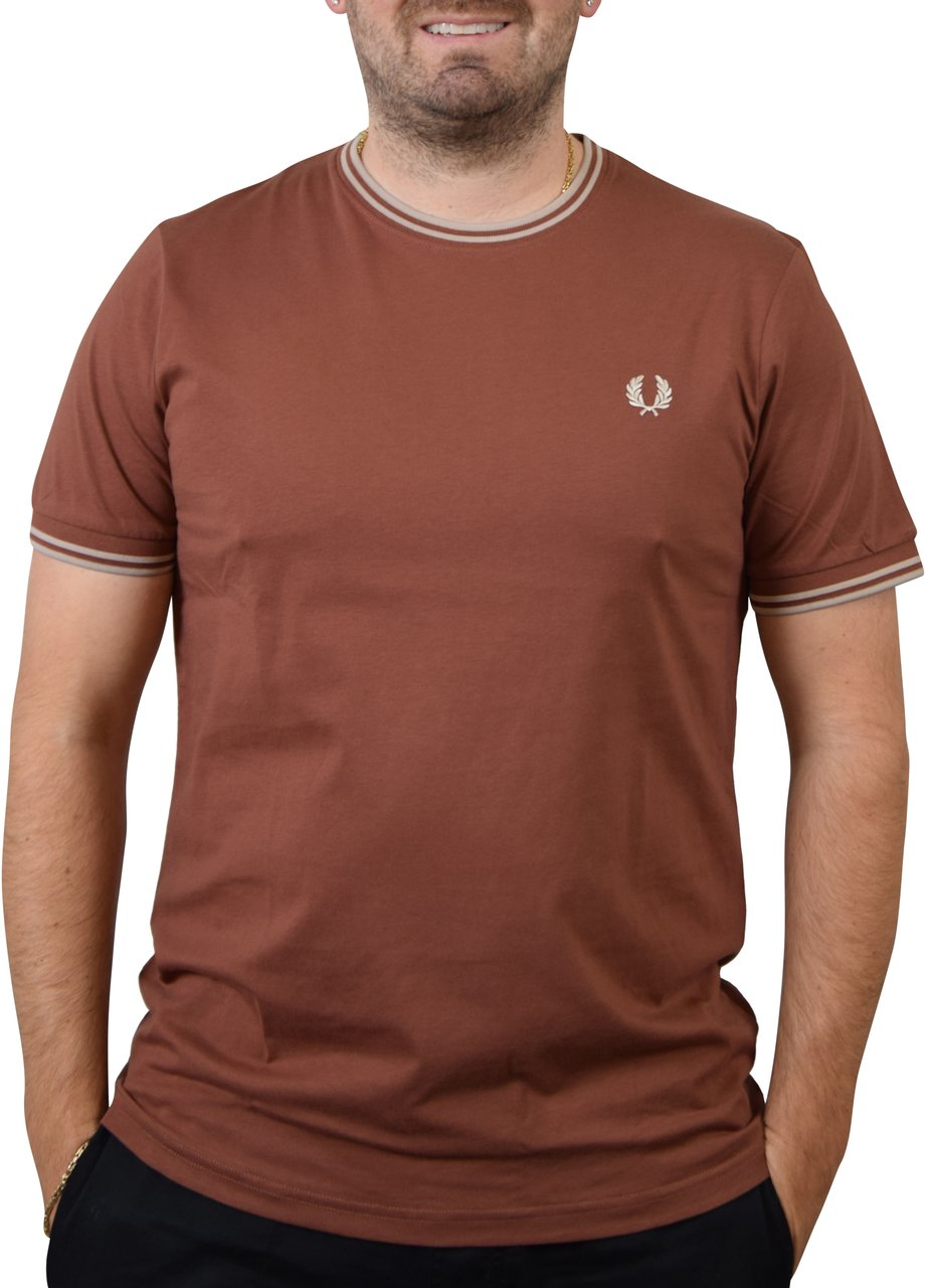 Fred Perry Fred Perry Twin Tipped T-Shirt Bruin