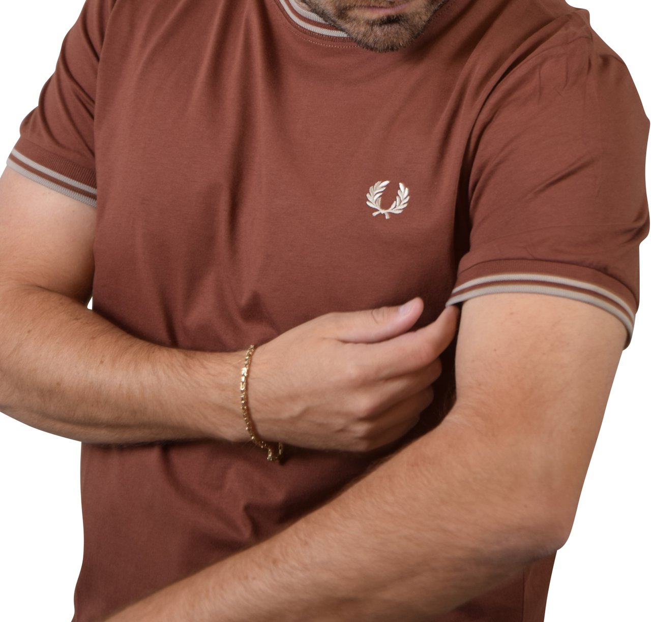 Fred Perry Fred Perry Twin Tipped T-Shirt Bruin
