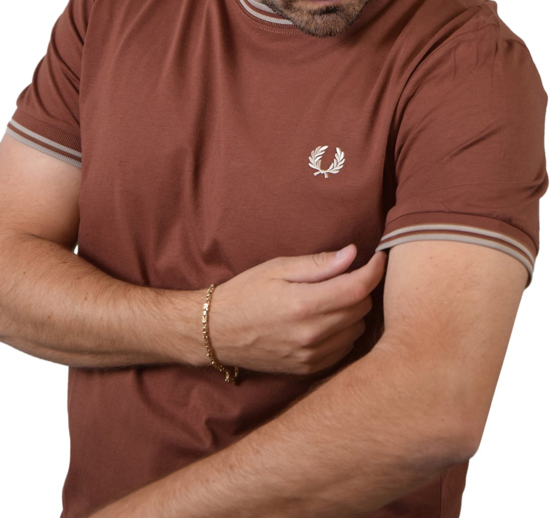 Fred Perry Fred Perry Twin Tipped T-Shirt Bruin