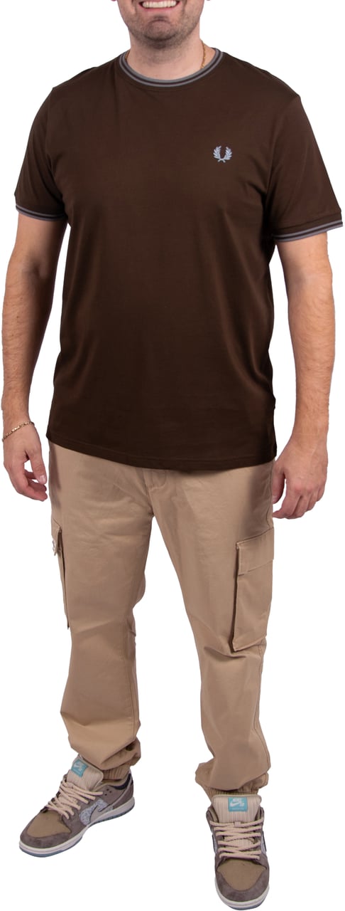 Fred Perry Fred Perry Twin Tipped T-Shirt Bruin