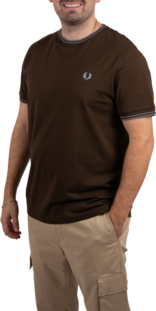 Fred Perry Fred Perry Twin Tipped T-Shirt Bruin