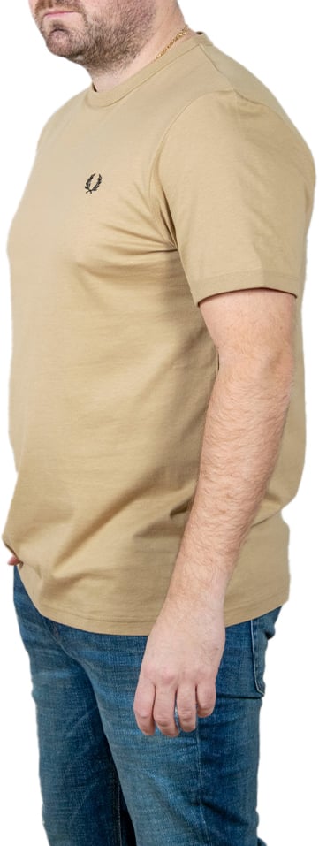 Fred Perry Fred Perry Ringer T-Shirt Beige